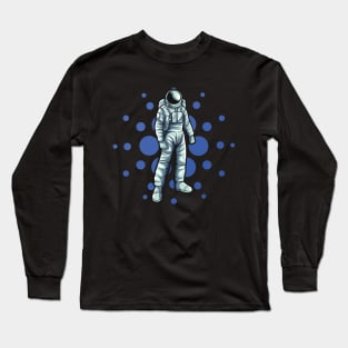 Cardano Crypto ADA Hodl To The Moon Blockchain Long Sleeve T-Shirt